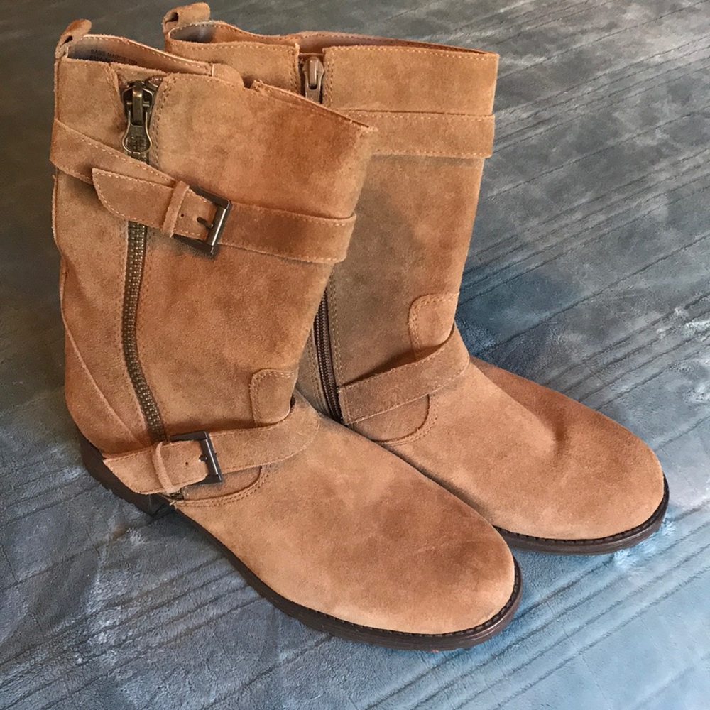 G.H. Bass Marcie Moto Suede boots size 10 NWOT